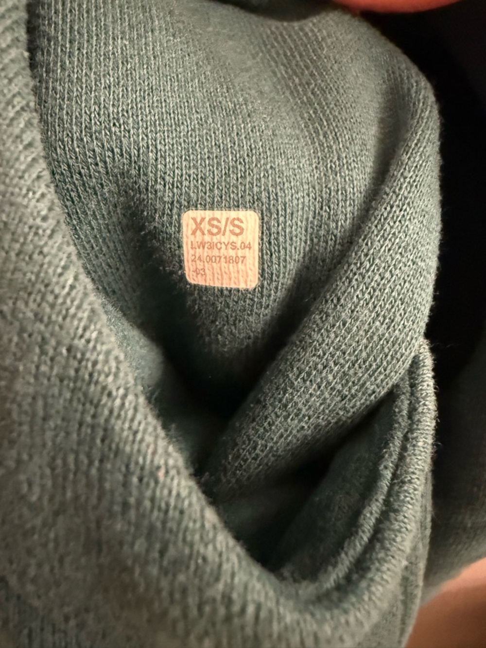 Lululemon | Storm Teal Green Scuba Oversized Funnel Half-Zip Pullover Sweatshirt - Picture 5 of 8